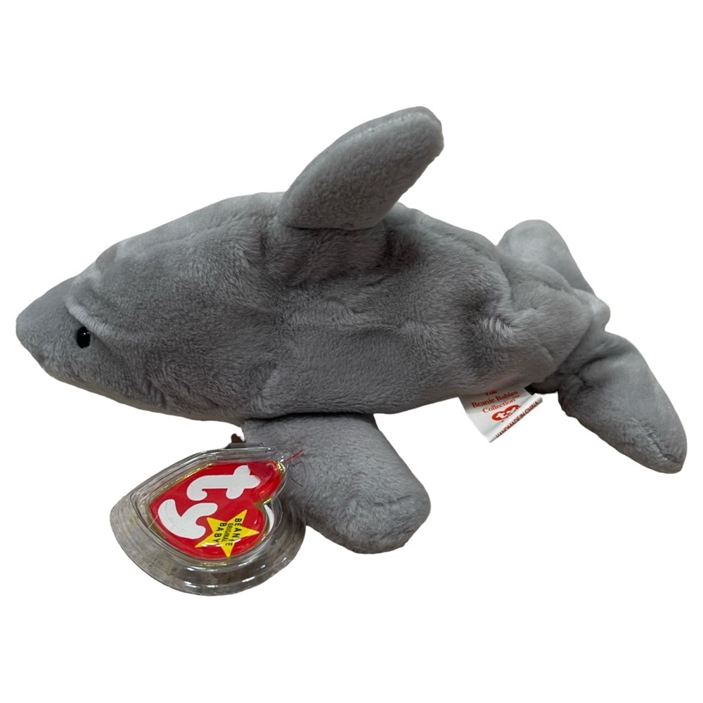 🩶 TY Beanie Baby FLASH - 4th Gen Hang Tag Style 4021 PVC Retired 1993 MINT